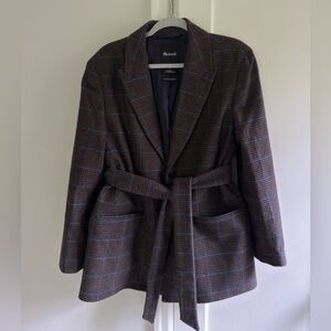 MaxMara Brown Plaid Women's Blazer
